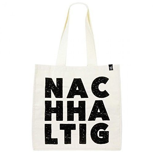 Fair Trade große Einkaufstasche/Stofftasche NACHHALTIG - 100% Baumwolle