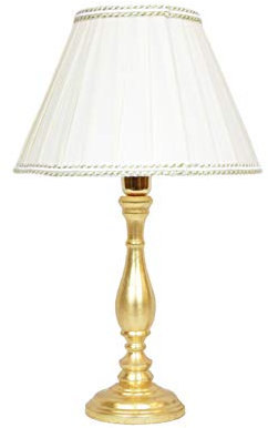 Lampenschirm Lampenschirm Abat-jour Holz gold - Lampenschirm Elfenbein Stoff Plissee Höhe 40 cm