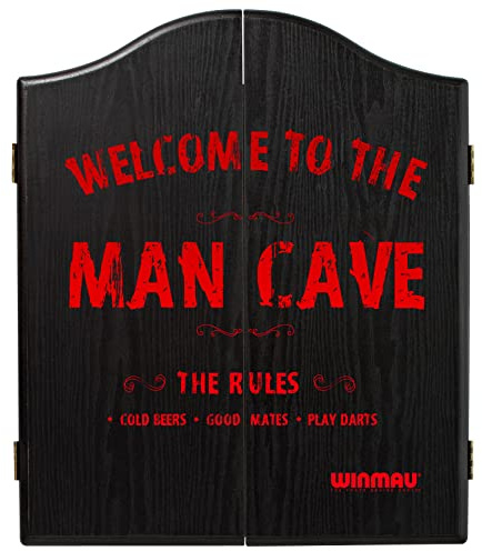 WINMAU Man Cave Deluxe Dartboard skåp