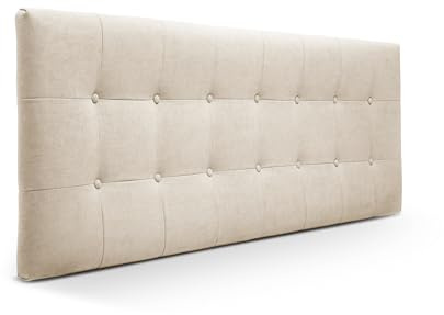 SUENOSZZZ-ESPECIALISTAS DEL DESCANSO Cabeceros de Cama 135 cm. Cabezales de Cama Acolchado Zurich. Cabezal tapizado ACUALINE limpiafacil. Cabeceros de Cama Matrimonio. Color Beige.