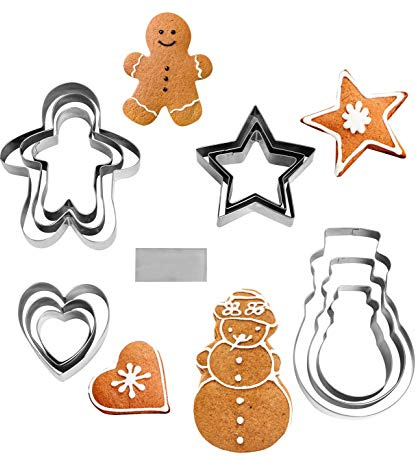 NEWLINE NY 16 piezas en forma de estrella moldes cortadores de galletas