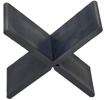 Karl Dahm Lot de 100 croisillons de joints 60 x 60 x 3 mm noirs cassables I Croix de carrelage idéales pour les dalles de sol et les grands carreaux I Aide à la pose et accessoires de carrelage –