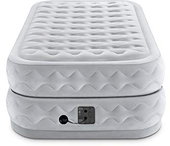 Intex 64487EP Dura-Beam Deluxe Series Supreme Air-Flow Airbed with Fiber-Tech, Gray