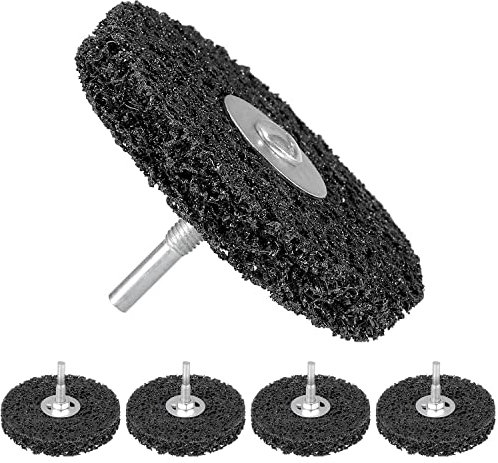 5 Stück CSD Scheibe Set, 100mm CBS Schleifscheibe Schwarz Grobreinigungsscheibe CBS Reinigungsscheibe für Winkelschleifer von Farbe, Rostschweißnähten, Oxidation Reinigen & Entfernen