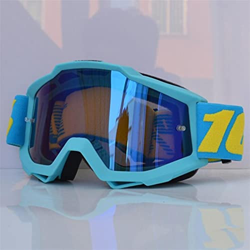 ZJCNHY Cross Brille Motocross Goggles MTB Gläser Off Road Dirt Bike Motorrad Helme Goggles Ski Sport Gläser Mountainbikebrillen Motorradbrille (Color : Sky blue)