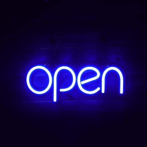 Leucht-Schild, Open LED-Neonschild, 15.7 x 5.9 Zoll, beleuchtetes Schild für Restaurants, Büros, Einzelhandel, Schaufenster, Schaufenster, Schlafzimmer Innengebrauch Wanddekoration