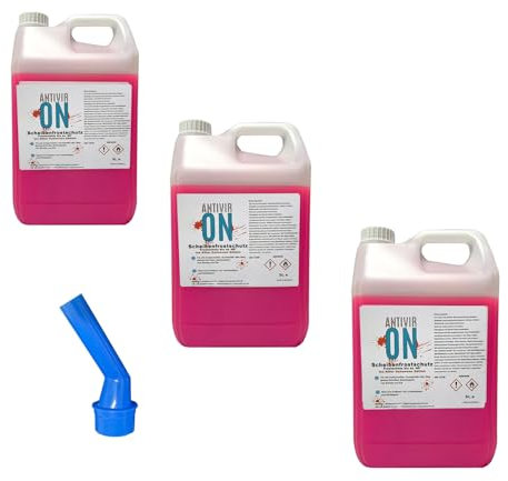15L (3 x 5 Liter) Premium Scheibenfrostschutz -60°C (R) Halloween Ausgiesser inklusive Wischwasser Fertigmix Auto Scheibenwaschanlage