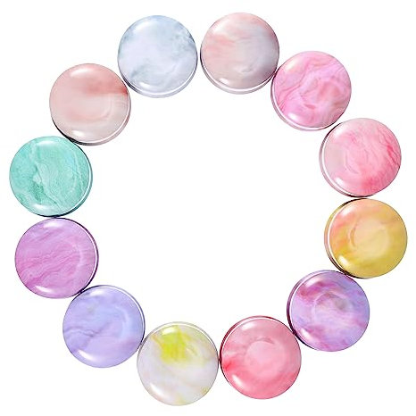 NUOBESTY 12stücke Retro Stil Runde Kerzendosen Diy Container Für Schmuck Perle Kunst Handwerk