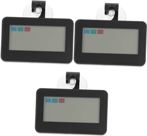 MILISTEN 3st Thermometer Feuchtigkeitsmesser Im Freien Digitaler Temperaturtester Messlehre Mini-digitalmonitor Temperatur Kühlschrank Mini Kabellos Messinstrument Abs Großer Bildschirm
