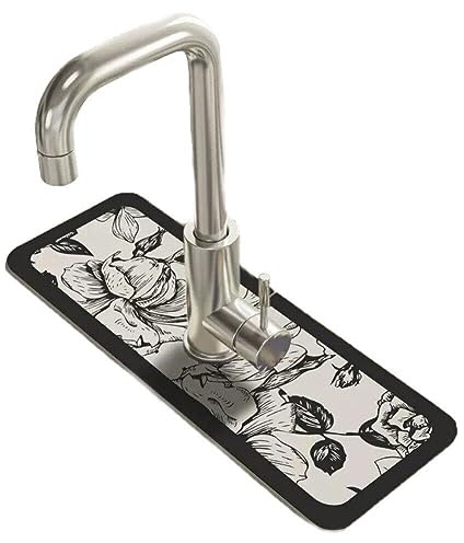 Faucet Drain Pad, Sink Faucet Absorbing Mat,classic Sink Table Mat Toilet Diatom Mud Absorbent Pad Non-slip Anti- Mat for Kitchen Countertop