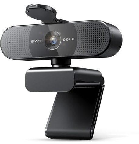 EMEET C960 AF Webcam with Microphone for Desktop, Autofocus, 73° View Angle, Computer Camera w/Privacy Cover, 1080P HD Webcam for PC, Plug and Play Laptop Camera for Video Calling/Zoom/Teams/Webex