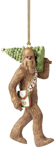 Lenox 895947 Chewbacca with Christmas Tree Ornament, Holiday