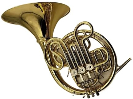 waldhorn instrument Waldhorn B/f 4 Klappen Gold Doppelmessing Korpus Professionelles Musikinstrument Mit Koffer