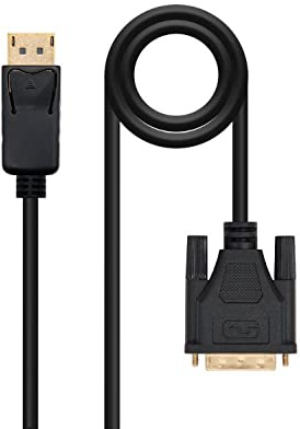 Watio Wave Conversor displayport a dvi - conversor de 1 metro, compatible con resoluciones de hasta 1920x1200, material duradero y diseño compacto.*