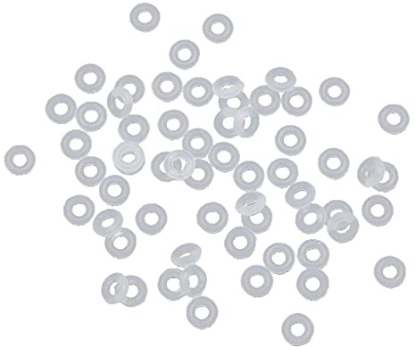 YUOIUX Tapón de goma de silicona para joyas, cierre de clip, espaciador, abalorios, collares, pulseras, cuentas espaciadoras