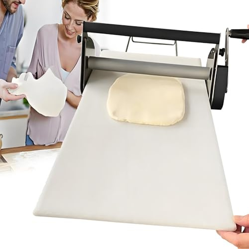 Commercial Folding Dough Sheeter,Manual Pasta Sheet, Stainless Steel Counter Top Dough Rolling Machine,Foldable Dough Laminator,for Croissant Baking/Pastry/Pasta,400