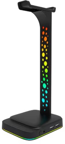 Suoumwa Headphone Stand Gaming for Earphone Holder RGB Multicolor for PC Desktop Gamer Headset Bracket