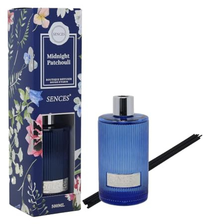 Reed Diffuser 500ml Baltus Sences Ribbed Midnight Patchouli Scents Air Freshener