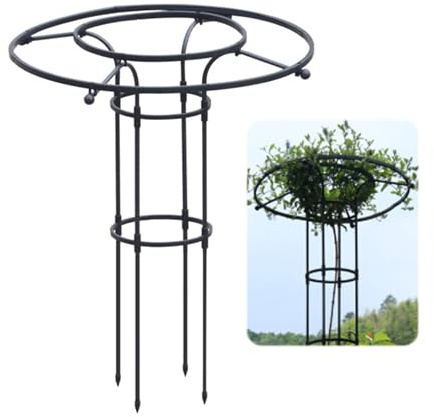 Enrejado De Jardín con Sombrilla, Enrejado Alto para Plantas Trepadoras De Exterior, Enrejado Ligero para Plantas En Maceta, Enrejado para Plantas De Enredaderas Y Soportes para Rosas(90cm/35.43in)