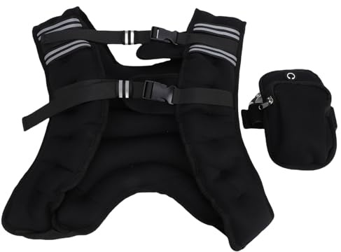TIKATARER Gilet con Pesi da Corsa con Fibbia Regolabile, Gilet con Pesi con Imbottitura in Sabbia di Ferro con Spallacci, Compatibile con Corsa e Allenamento Fitness
