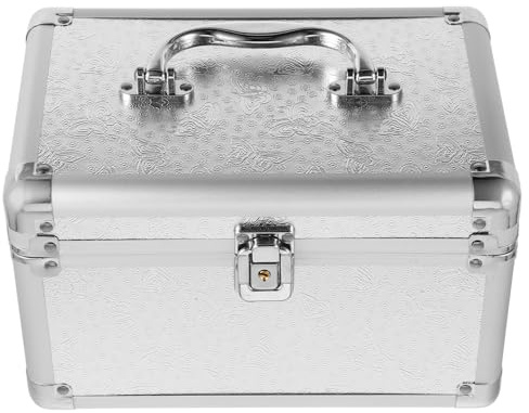 SUPVOX Mahjong Storage Box Aluminium Alloy Lightweight Household Organizer for Mahjong Tiles and Sparrows
