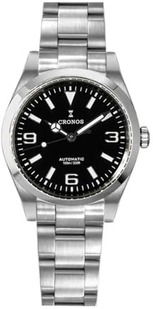 TACTICAL FROG Cronos 36 mm/39 mm Taucheruhr 90S5 / PT5000 Automatikwerk Herrenuhren Saphirglas Taucheruhr L6031 Black