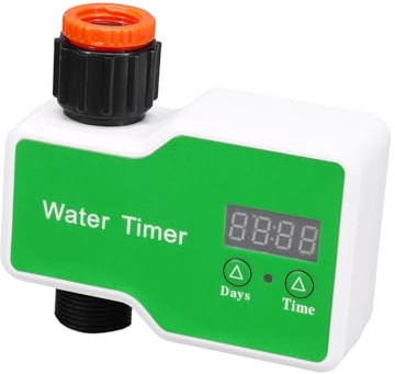 PURPLELILY Temporizador de riego automático inteligente con pantalla LCD, resistente a la intemperie, ahorro de agua para jardín y parterres, dispositivo de riego de jardín de ahorro de agua