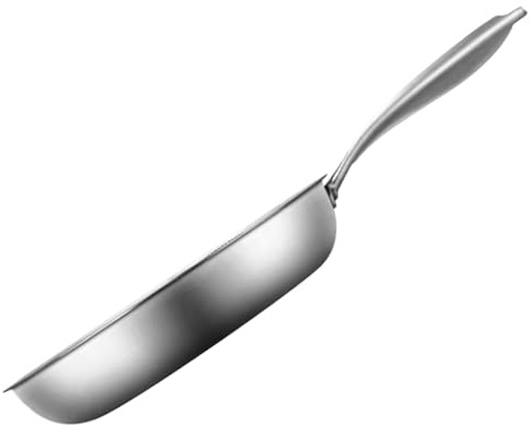 PHENOFICE Padella in Acciaio Inossidabile Struttura a Nido d Ape Antiaderente, Riscaldamento Uniforme e Adatta per Induzione, per Cucinare Uova e Bistecche in Cucina