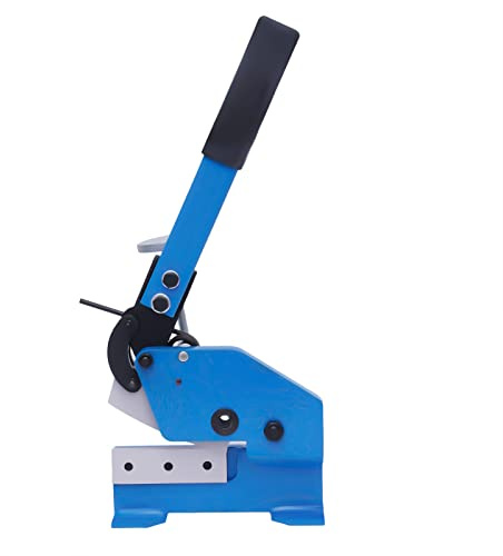 Sheet Metal Shear - Heavy-Duty Lever Shears, 125mm Throatless Guillotine Tool for Efficient Cutting and Precision Work on Sheet Metal