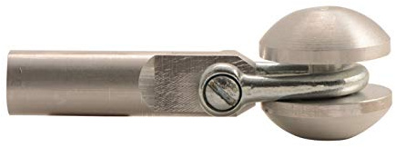 Anguila Roldana Aluminio ⌀30mm M12 Accesorio Pasacables | Roldana de aluminio que gira facilitando el paso de la guía en curvas y codos, reduciendo el rozamiento durante el tendido