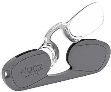 Nooz Ärmellose Lesebrille für Damen & Herren – Ultra-leichte 6g - Presbyopie Brille mit Schlüsselbund-Etui – Verschiedene Sehstärken & Farben, Made in France