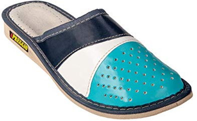 APREGGIO Zapatillas Mujer Cuero – Cómodo Mujer Zapatillas - Zapatillas de Casa Mujer - Zapatillas para Mujer con Suela de Goma Sólida - Practicas Pantuflas Mujer - Zapatillas Casual Mujer