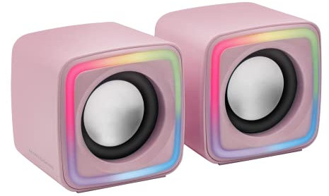 Mars Gaming MS1, Altoparlanti da Gioco 10W, sSubwoofer, 3.5mm Jack e USB, 6 Driver Audio