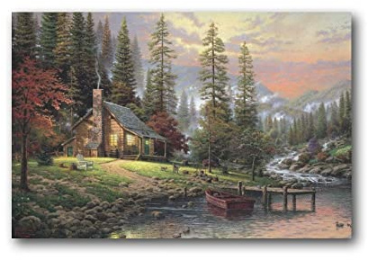 HUIHUO Poster, Motiv: Maler, Bob, Ross-Arbeitsposter, coole Kunstwerke, Malerei, Wandkunst, Leinwanddrucke, hängende Bilder, Poster, 30 x 45 cm