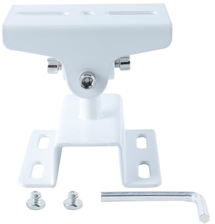 Tiardey Soporte de aro de monitoreo Universal Cabeza de Pico de Pato Soporte de Montaje de Poste Ajustable para Sistema de cámara de vigilancia Interior Exterior