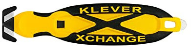 Sicherheitsmesser Klever XCHANGE 12er Pack - gelb schwarz - ein echtes Multitalent