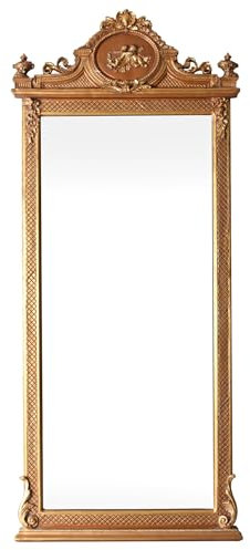 XL Spiegel Regency Wandspiegel Antik Standspiegel Gold Barockspiegel Ankleidespiegel 204cm cat10011 Palazzo Exklusiv