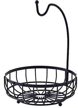 Obstschalen Küche Obst und Gemüse Korb Banane Aufhänger Korb Abfluss Rack Halter Snack Tablett Tisch Lagerung Stehen Korb Dekorative Obstschale (Size : Small)
