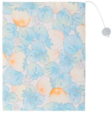 FineInno Blaue Erdbeere Buchhülle Waschbarer Buchschutz Buchhüllen für Taschenbuch Book Sleeve Cover Buchumschläge für Taschenbücher Geschenk für Buchliebhaber