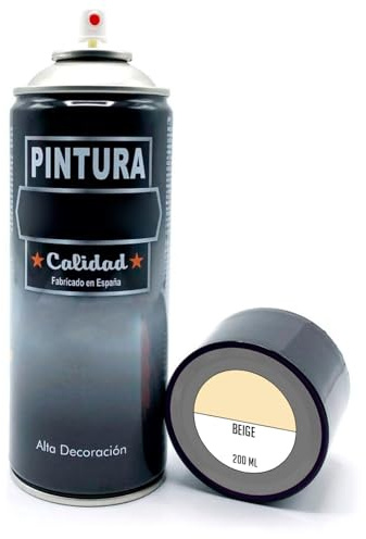 Acan Tradineur - Bote de Pintura en Spray - Fabricado en España - Ideal para cualquier superficie, Madera, Metal, Cartón, Piedra o Cerámica - Capacidad de 200 ML - Beige