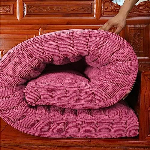 Generisch Sitzkissen Bankauflage für den Außenbereich, 140 x 40 cm, Dicke 8 cm, Rosa, für den Innen- und Außenbereich, passend für 2/3-Sitzer