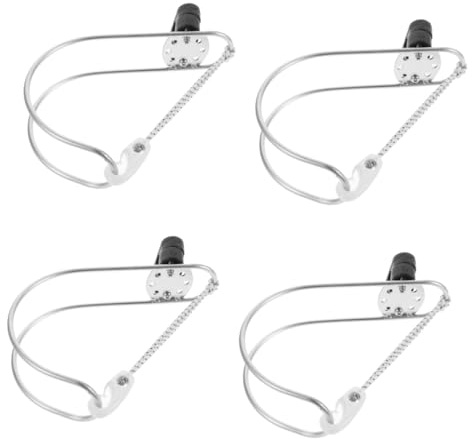TOYANDONA 4pcs Lifebuoy Holder Yacht Horseshoe Bracket Stainless Steel Boat Lifebuoy Bracket for Yacht Deck