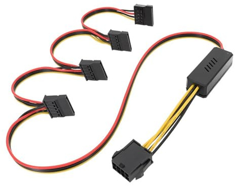Tuesoa Motherboard CPU 8-Pin to Hard Drive Cable CPU 8PIN to Hard Drive Power Supply Cable