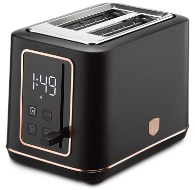 Berlinger Haus - Tostadora digital de acero inoxidable (870 W, 7 niveles, tostadora, descongelación, calentamiento, pantalla LED