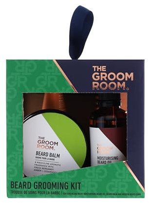 Groom Room Beard Grooming Kit for Men | Beard Wash, Oil & Comb | Male Grooming Gift Set