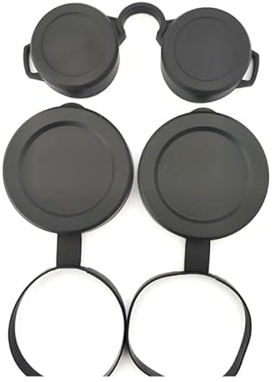 42-45mm & 61-63mm Silicone Lens Covers for Binoculars- Protective Rubber Caps for Optical Equipment, Telescopes, Spotting Scopes - Shockproof Dustproof Accessories
