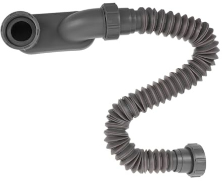 ARTIBETTER Tubo di Scarico Flessibile in Plastica Resistente per Lavatrice e Bagno Drenaggio Rapido Antintasamento Tubo Estensibile Regolabile per Cucina e Lavanderia
