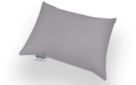 nudischer Kopfkissen, Couchkissen, Therapiekissen, Stützkissen aus Kunstleder 40x30x9 cm (Chrom)