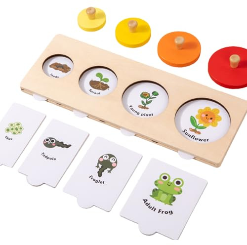 Kids Matching Puzzle Toy,Parent-Child Interactive - Language Learning Matching Cards Board Game - for Home Classroom Travel Kindergarten Boys Girls Toddler