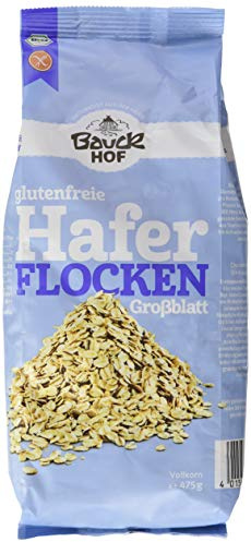 Bauckhof Haferflocken Großblatt glutenfrei, 3er Pack (3 x 475 g)